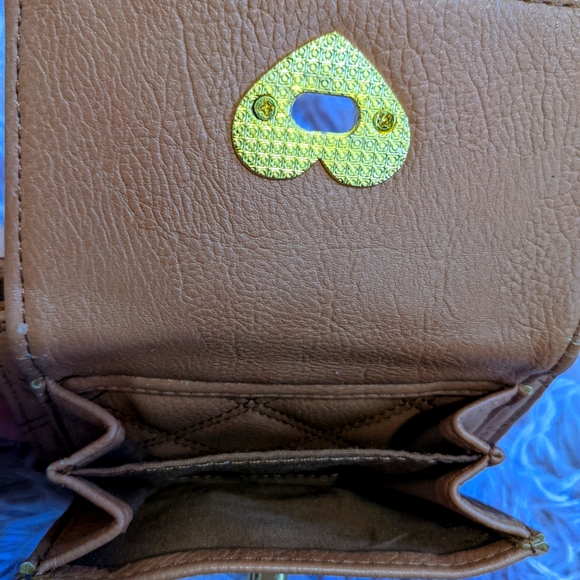 Faux leather wallet - tan - Picture 2 of 6